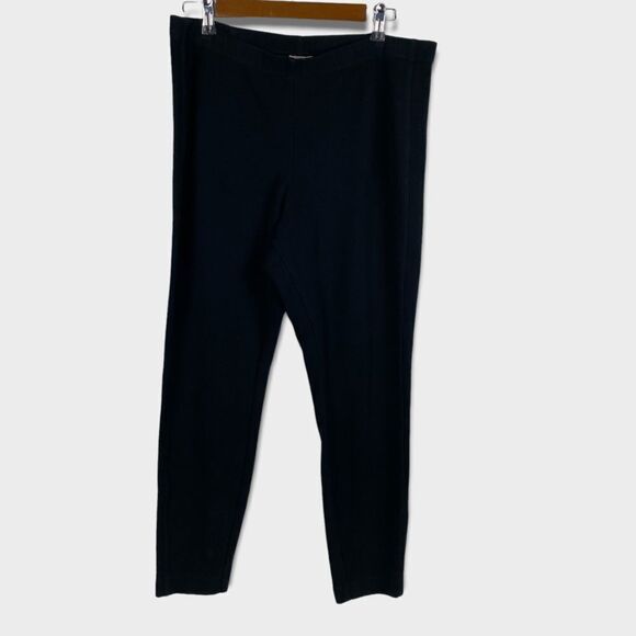 J. Jill Stretch Pull-on Textured pant size Large - Picture 2 of 4